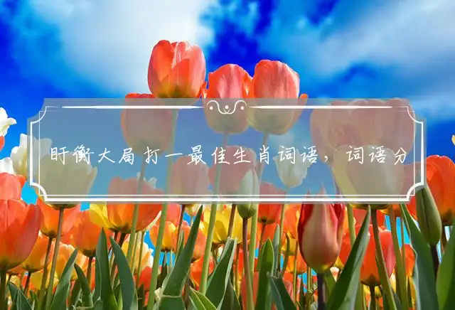 盱衡大局打一最佳生肖词语,词语分析作解落实