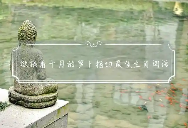 欲钱看十月的萝卜是什么生肖