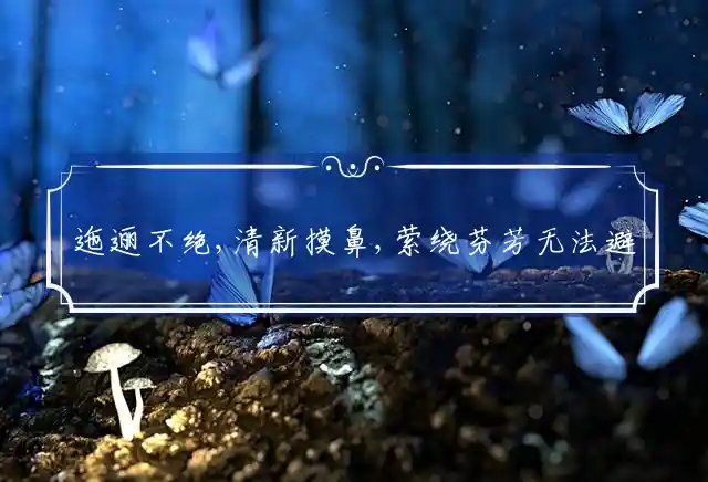 迤逦不绝,清新扑鼻,萦绕芬芳无法避,杂陈人生,是何种味,不如释怀难舍离是什么生肖