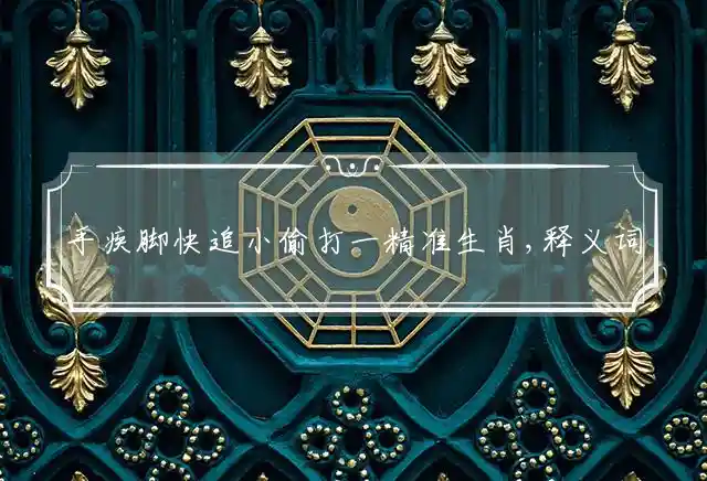 手疾脚快追小偷是什么生肖