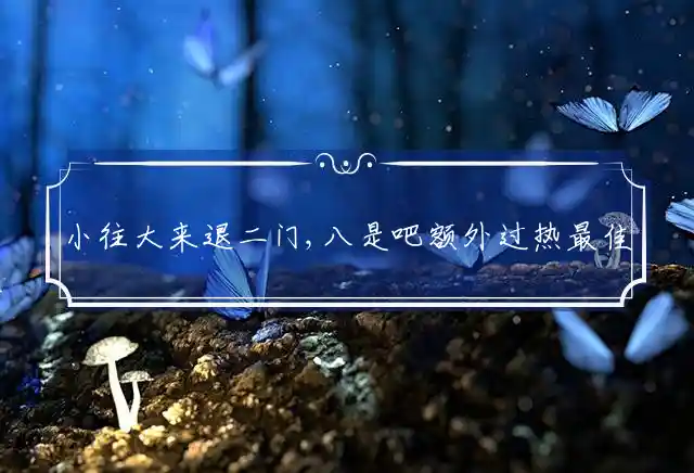 小往大来退二门,八是吧额外过热是什么生肖