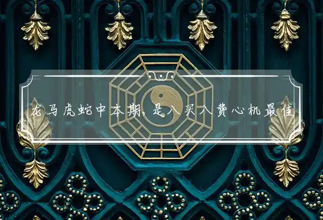 龙马虎蛇中本期,是八买八费心机是什么生肖