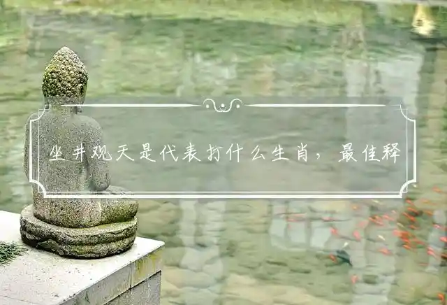 坐井观天是什么生肖