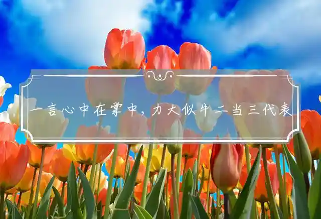 一言心中在掌中,力大似牛二当三是什么生肖